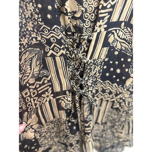 XOXO In America and Abroad Vintage Women's Button Front Sleeveless Blouse - Picture 6 of 6